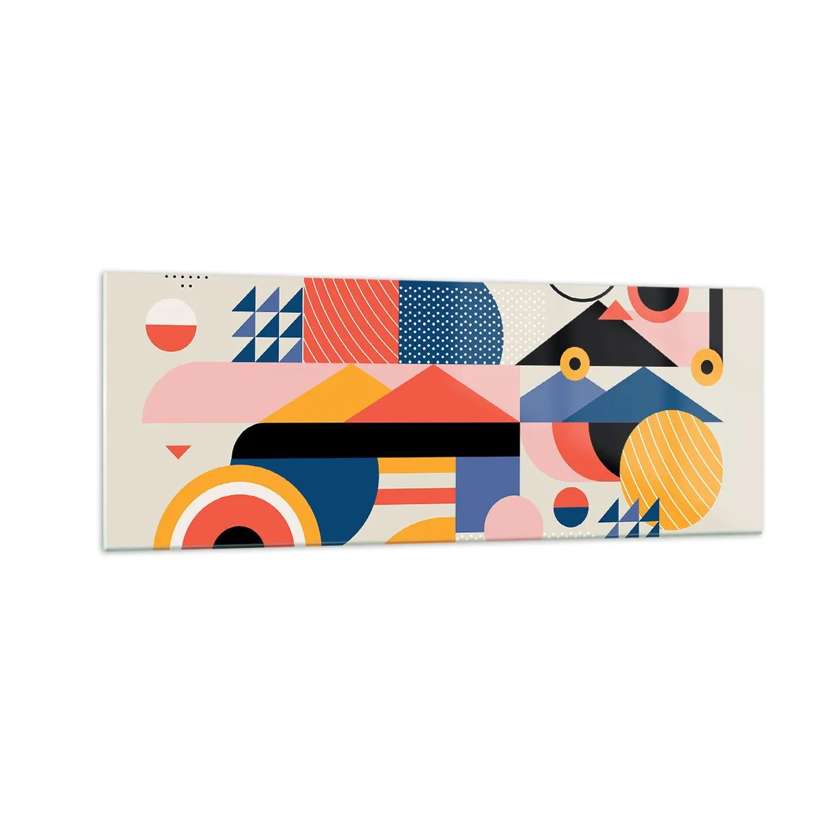 Tablou pe sticlă - Compoziție: joacă-te - 140x50 cm