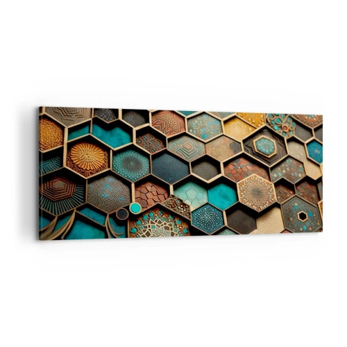 Tablou pe pânză - Ornamente arabe - o variație - 100x40 cm