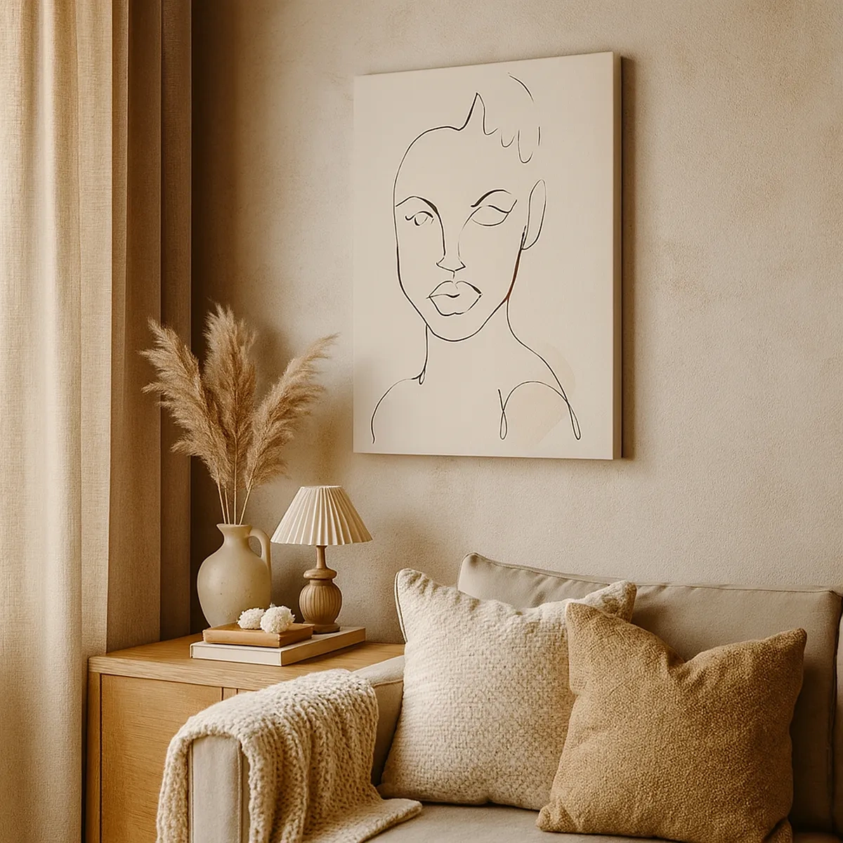 Tablou pe pânză - Schiță de senzualitate - 50x70 cm