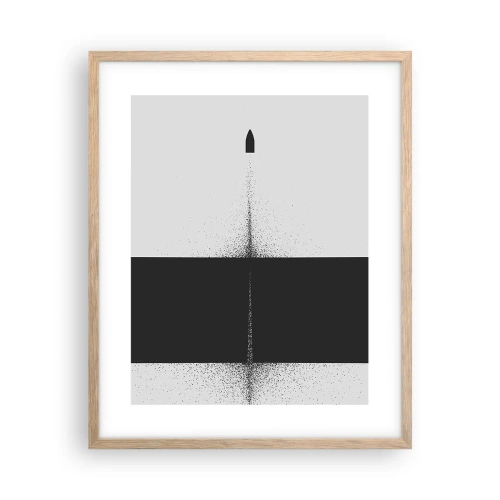 Poster în ramă de stejar deschis - Direct la țintă - 40x50 cm