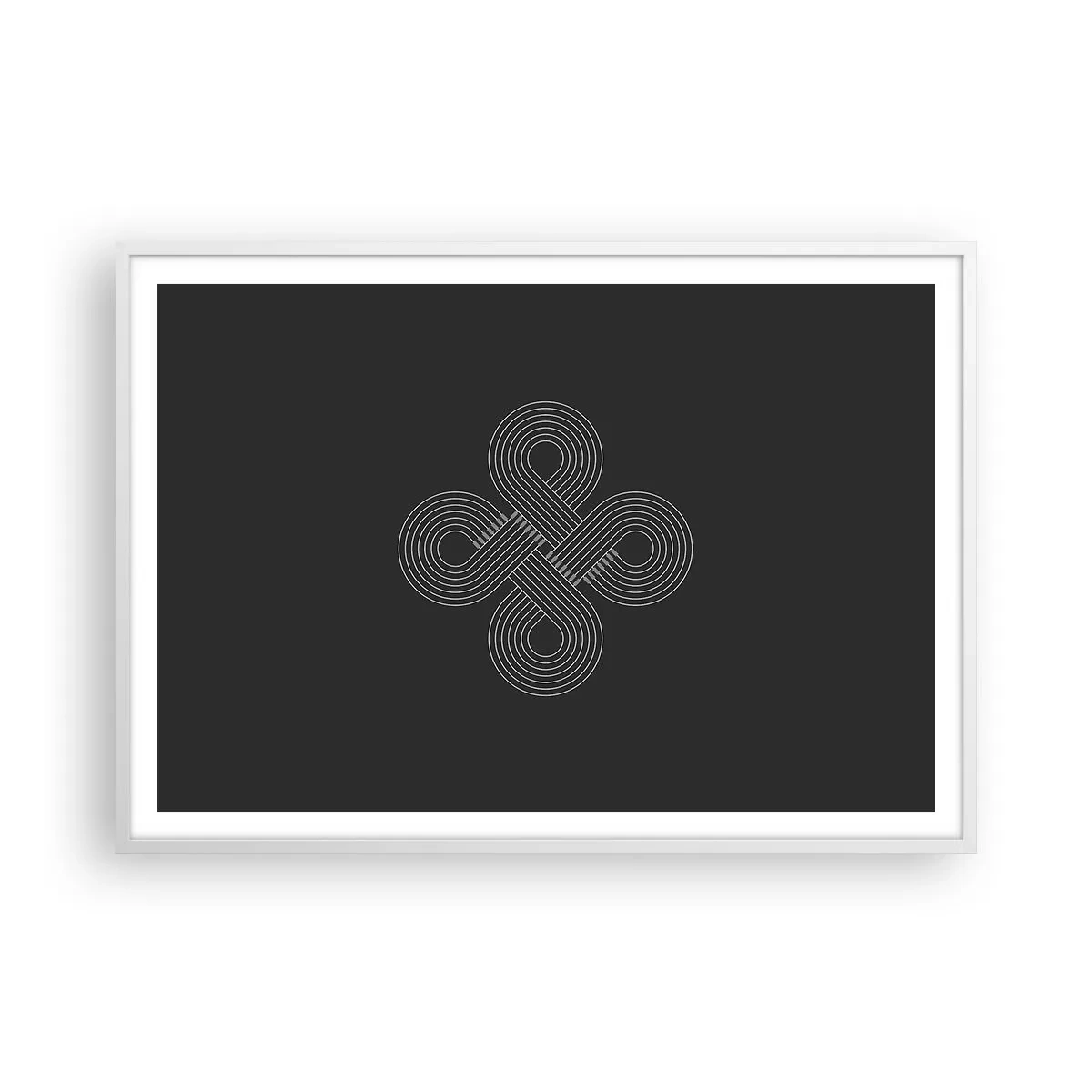 Poster în ramă albă - În spirit celtic - 100x70 cm