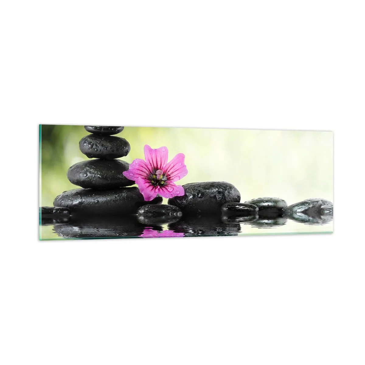 Tablou pe sticlă - Timp pentru suflet - 90x30 cm