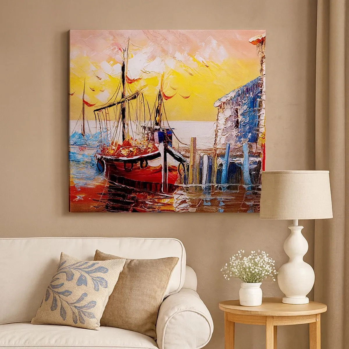 Tablou pe pânză - Întoarcere fericită - 30x30 cm