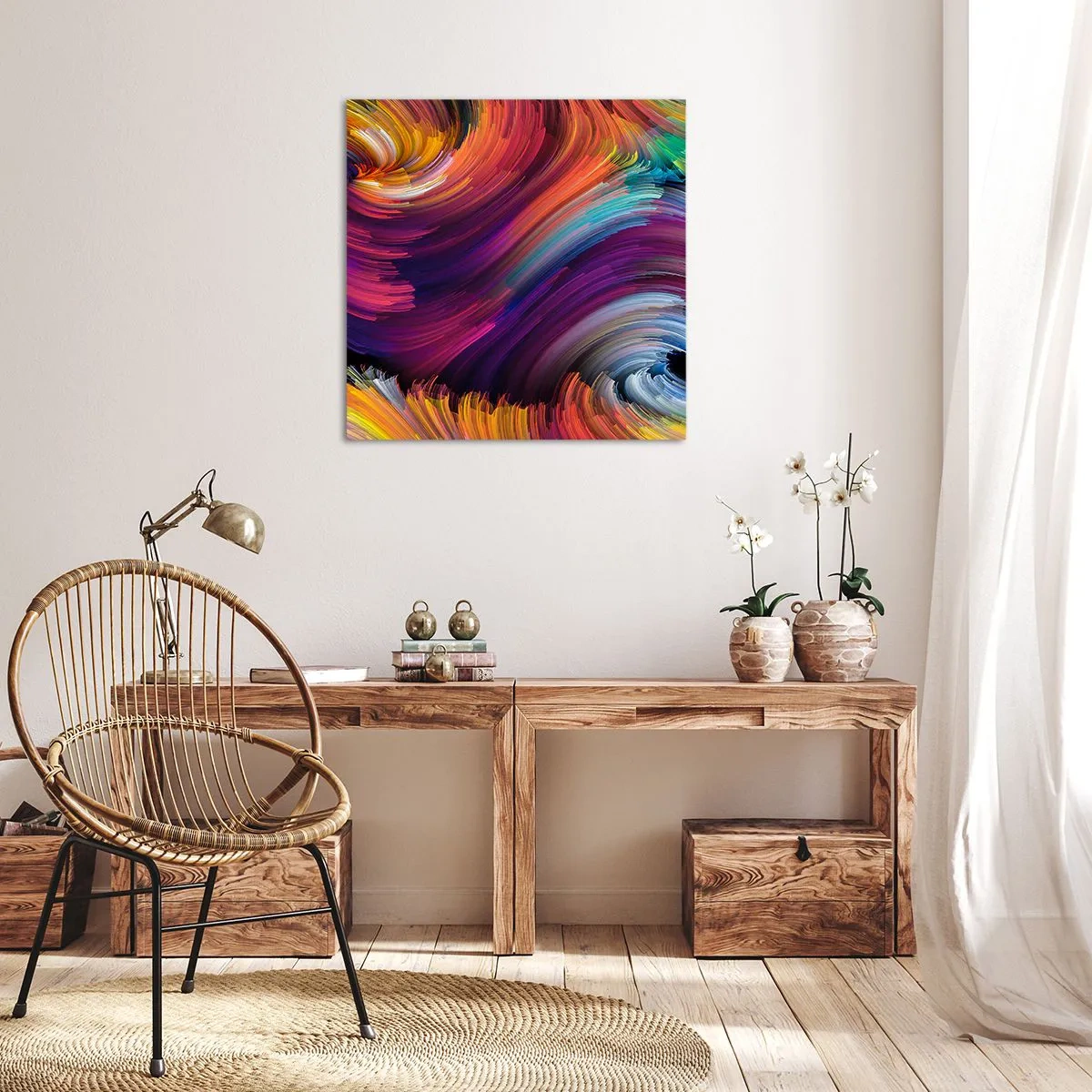 Tablou pe pânză - Începutul unei lumi noi - 50x50 cm