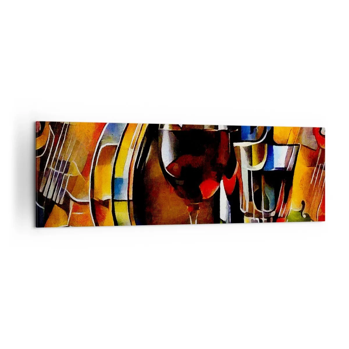 Tablou pe pânză - Și lumea devine mai colorată - 160x50 cm
