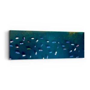 Tablou pe pânză - Joc de vacanță - 90x30 cm