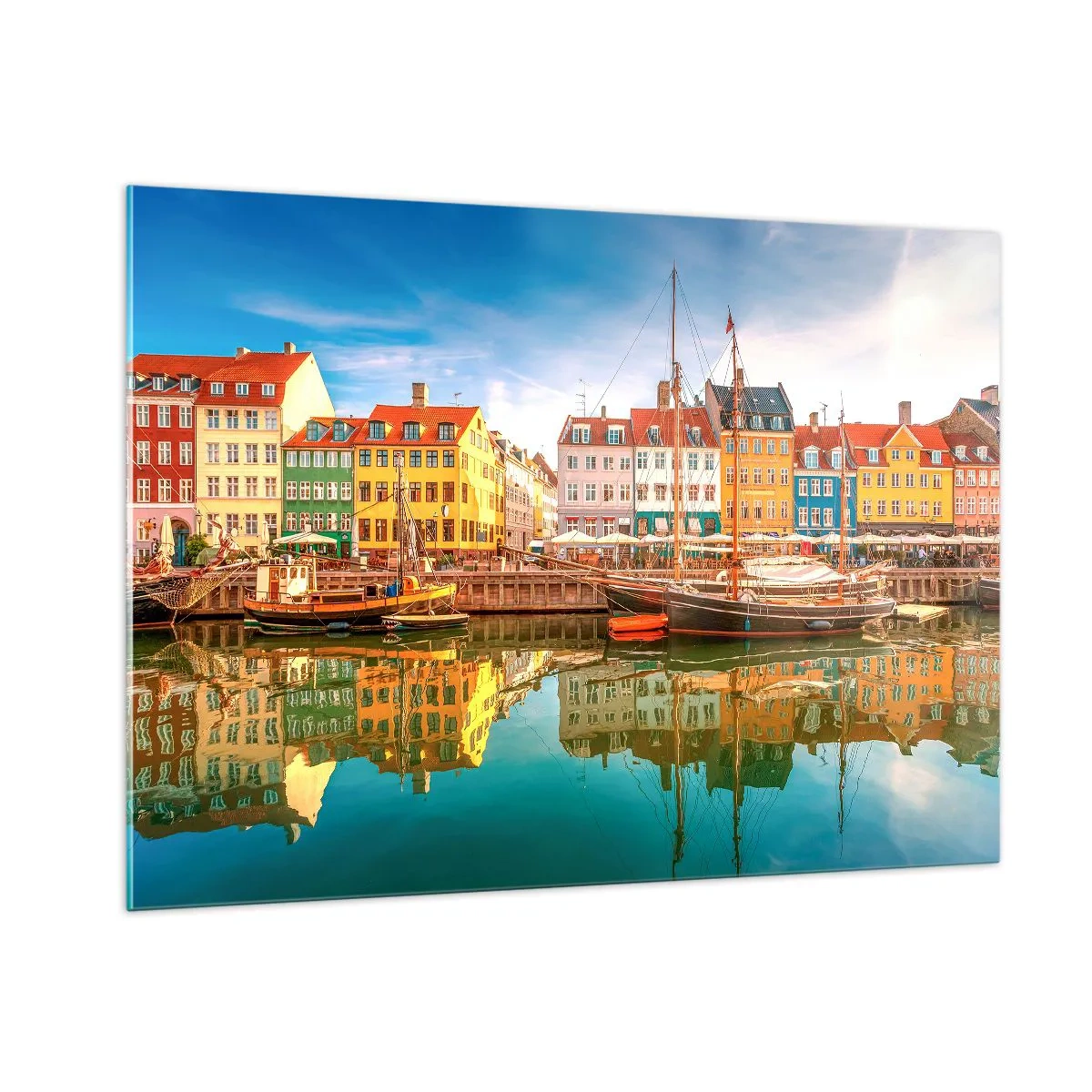 Tablou pe sticlă - Spre o apă netedă ca o oglindă - 100x70 cm