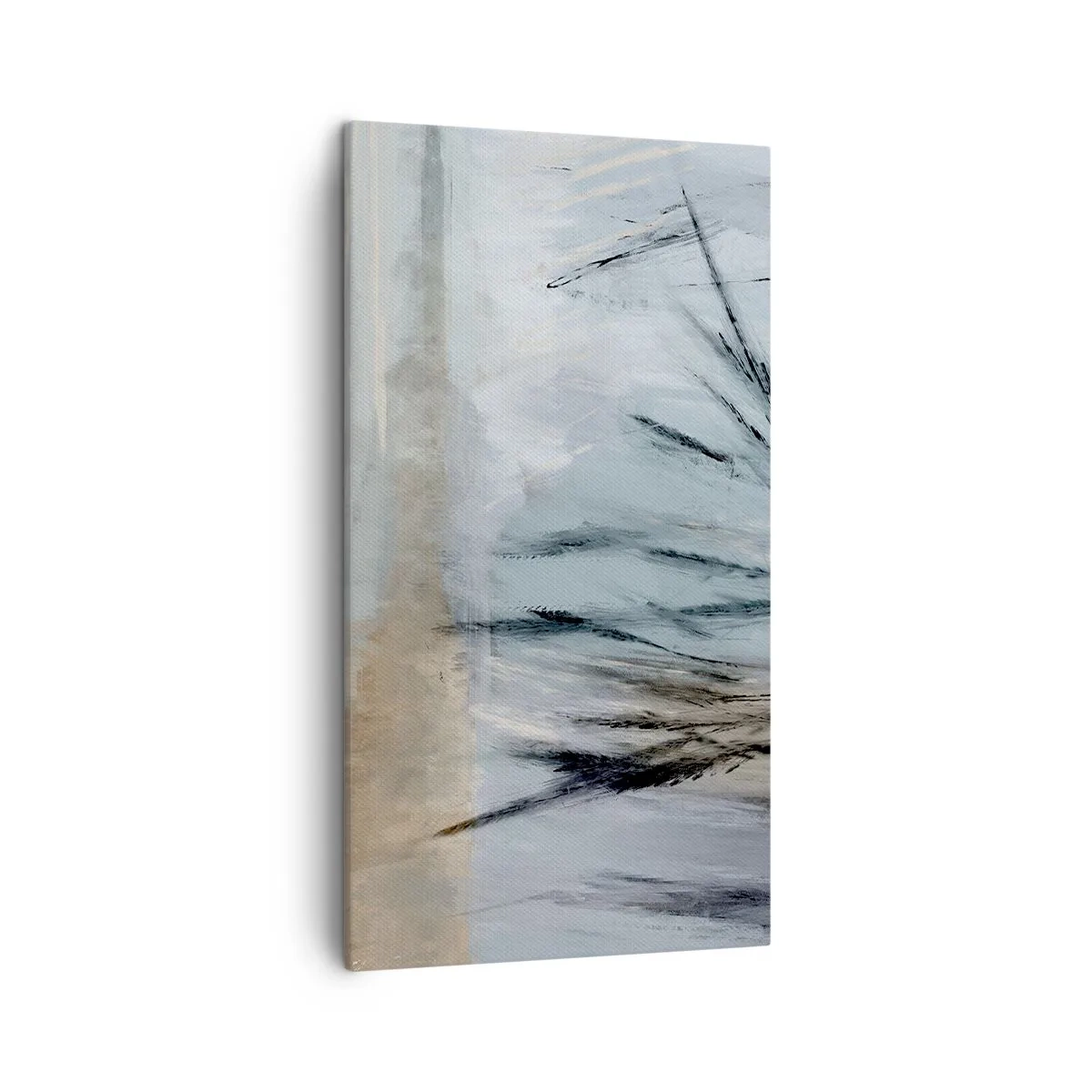 Tablou pe pânză - Câmpuri de iarnă - 45x80 cm