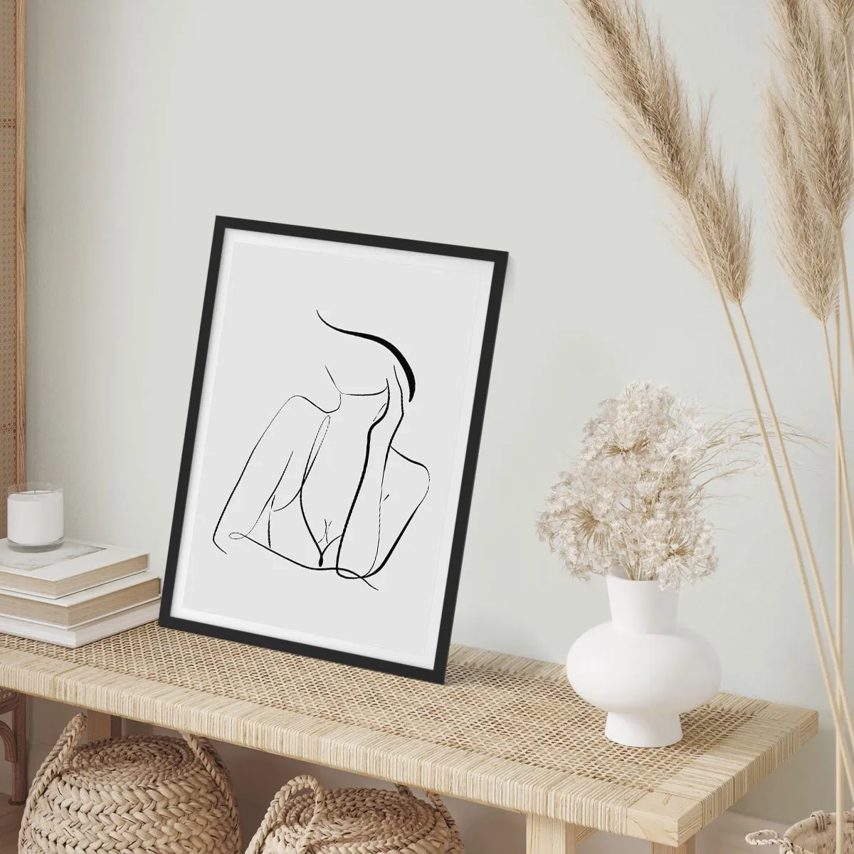 Poster în ramă neagră - Pe valul unui vis - 70x100 cm