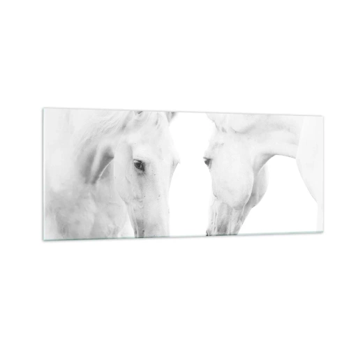 Tablou pe sticlă - Este aceasta o prietenie...? - 100x40 cm