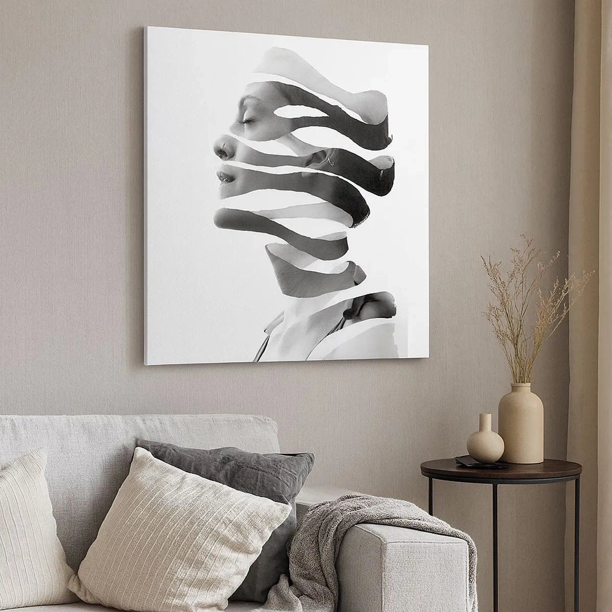 Tablou pe pânză - Un portret suprarealist - 30x30 cm