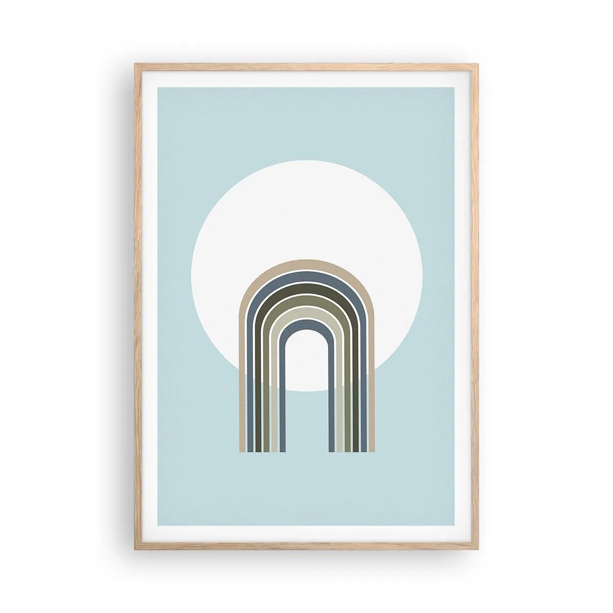 Poster în ramă de stejar deschis - Atracție irezistibilă - 70x100 cm