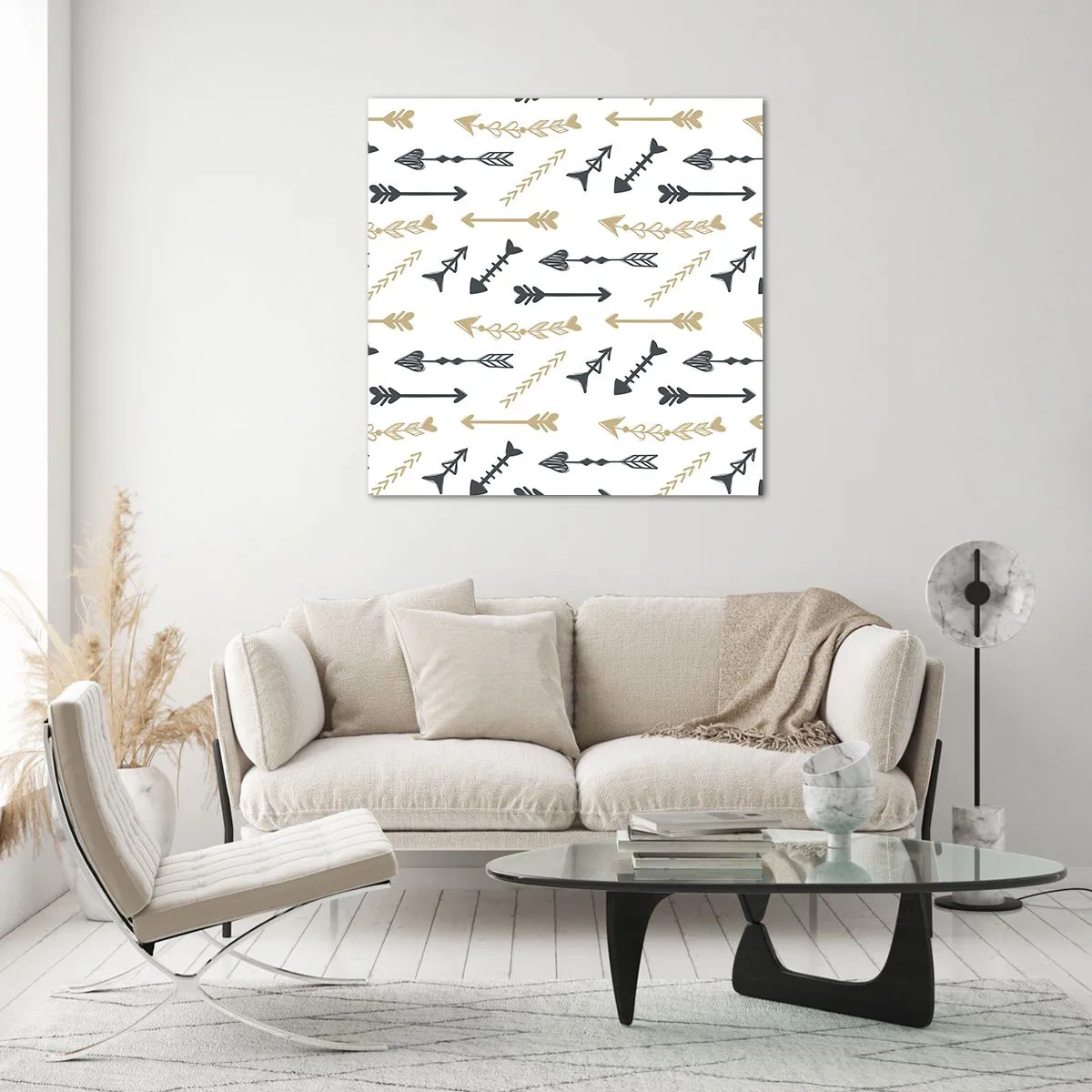 Tablou pe sticlă - Visul arcașului - 60x60 cm