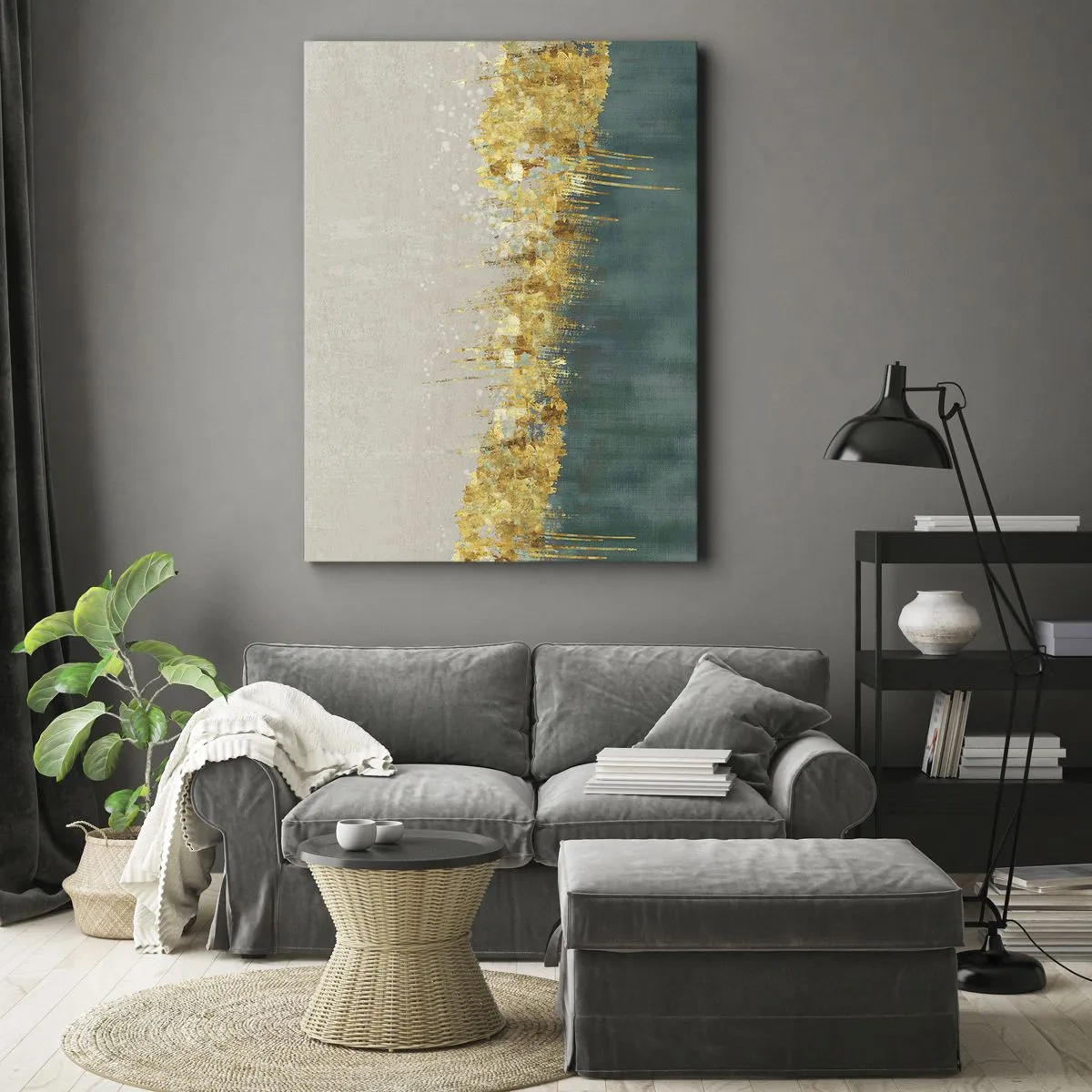 Tablou pe pânză - Frontiera de aur - 50x70 cm