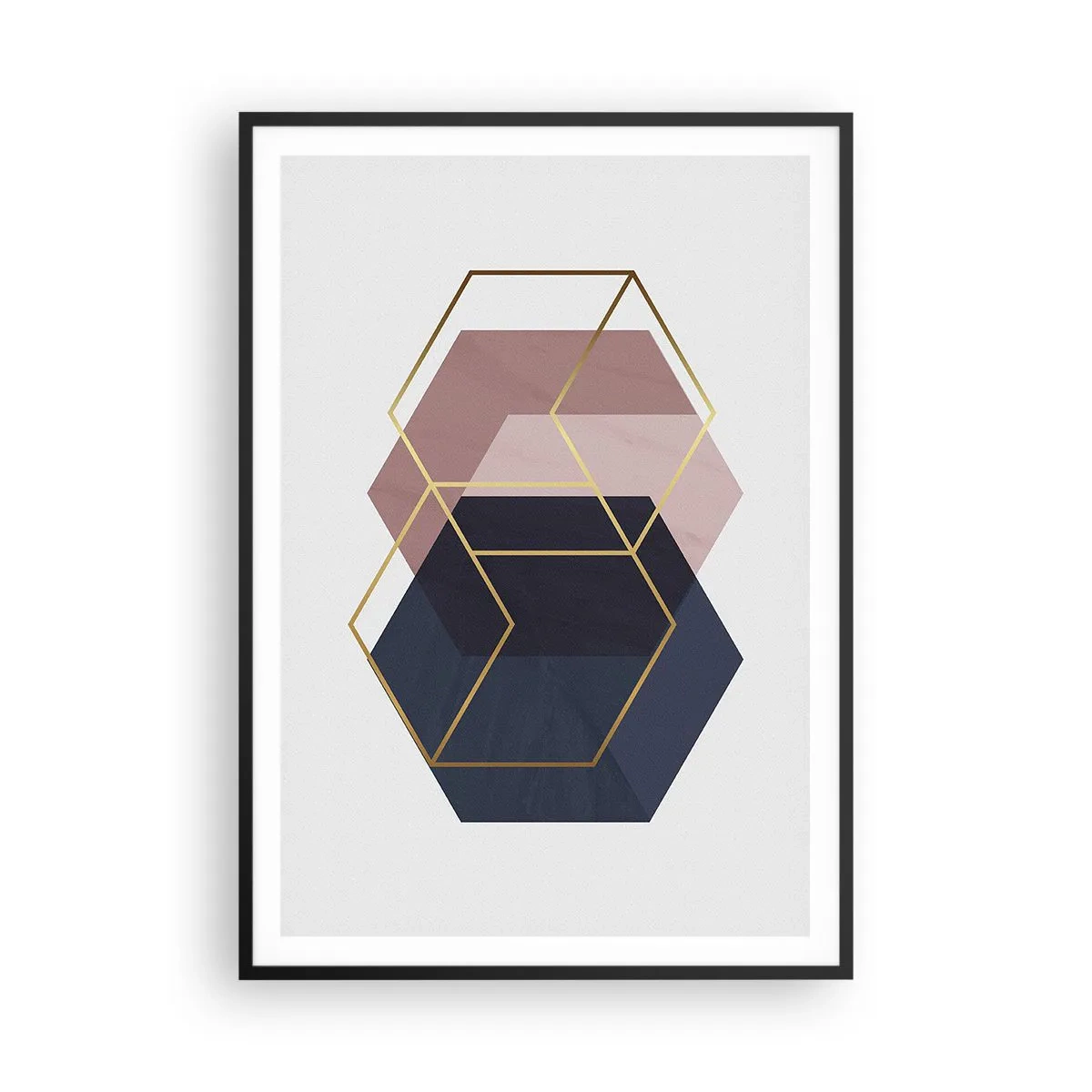 Poster în ramă neagră - Puterea simplității - 70x100 cm