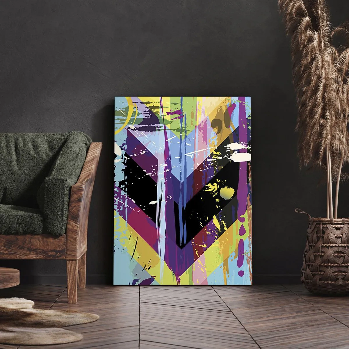 Tablou pe pânză - De sus în jos - 55x100 cm