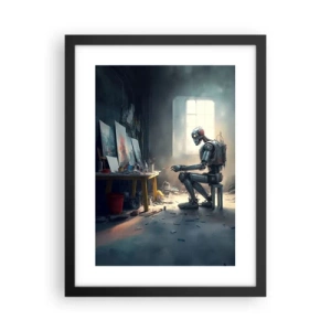 Poster în ramă neagră - Actul de creație - 30x40 cm