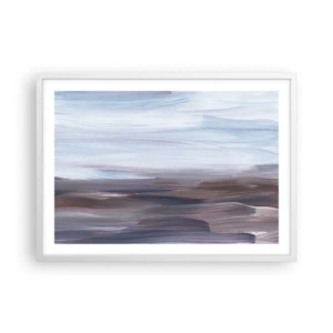 Poster în ramă albă - Elemente: apă - 70x50 cm