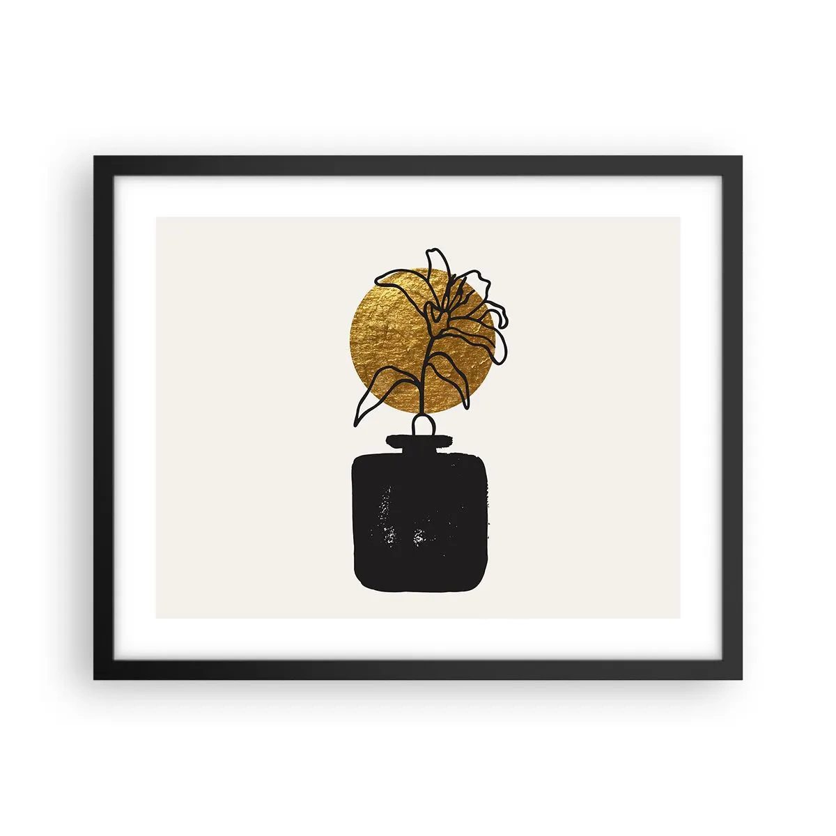 Poster în ramă neagră - Cât cântărește aurul? - 50x40 cm