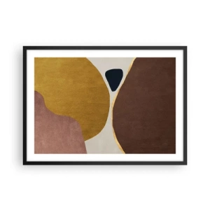 Poster în ramă neagră - Abstracție - un loc în spațiu - 70x50 cm