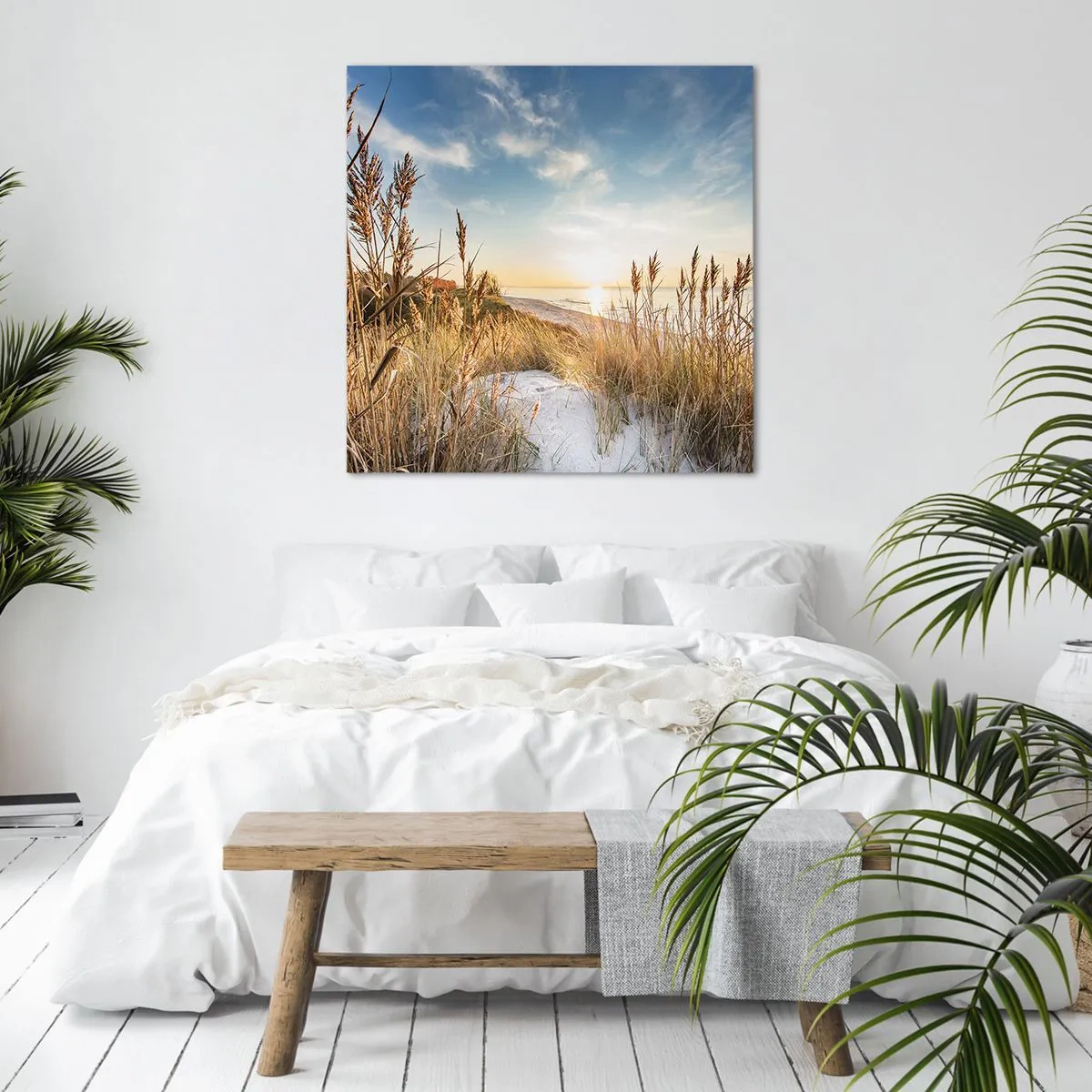 Tablou pe pânză - Plaja de nord - 50x50 cm