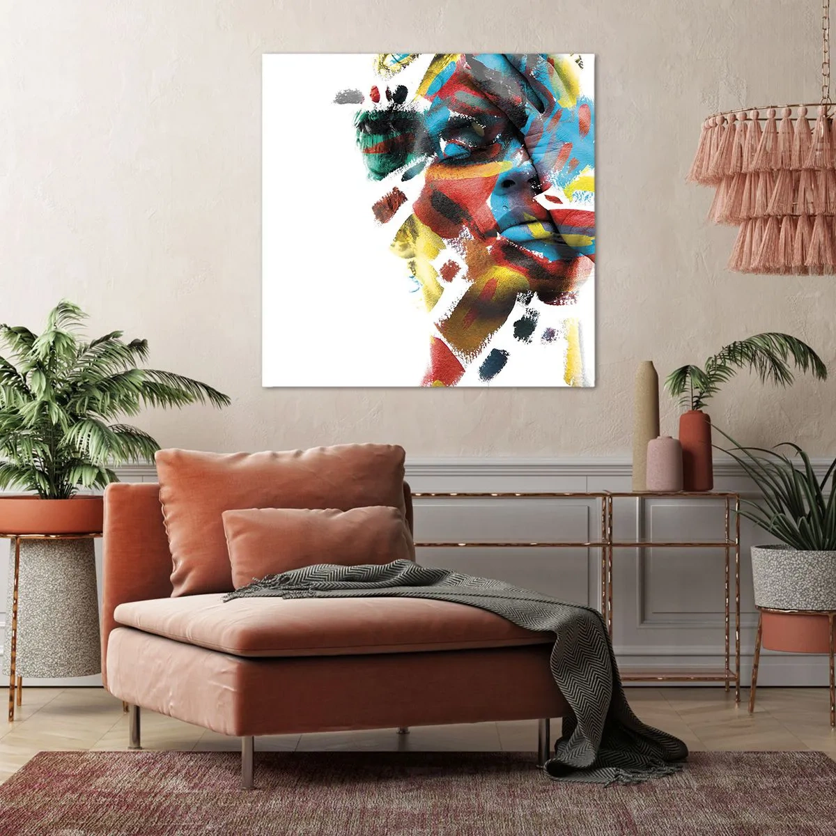 Tablou pe pânză - Personalitate colorată - 40x40 cm