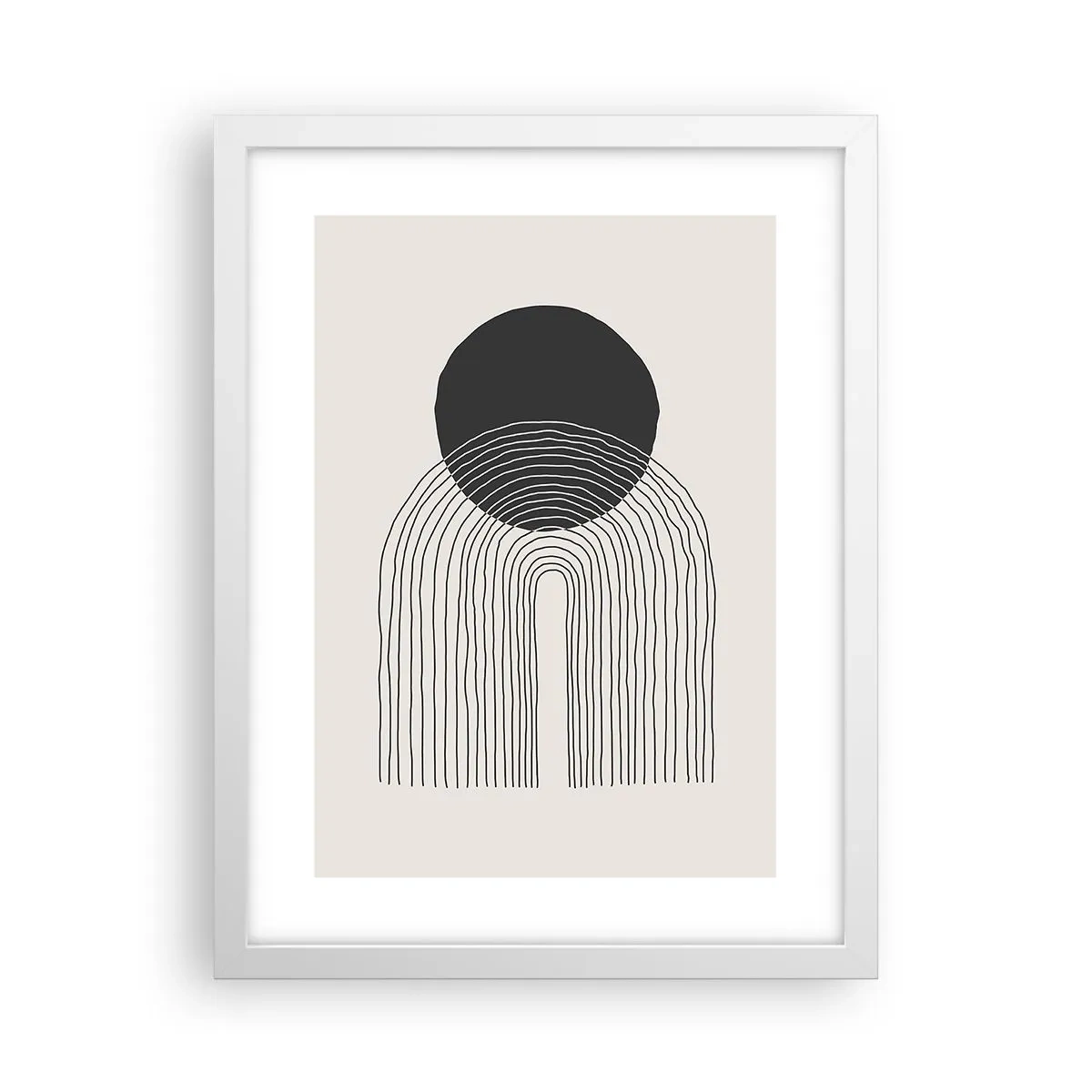 Poster în ramă albă - Tremurând și încrezător - 30x40 cm