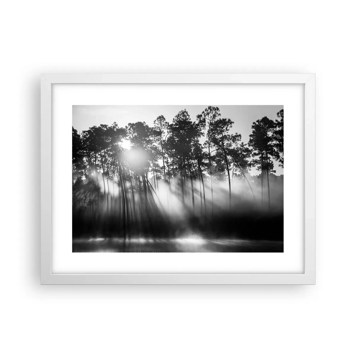 Poster în ramă albă - Soare de neoprit - 40x30 cm