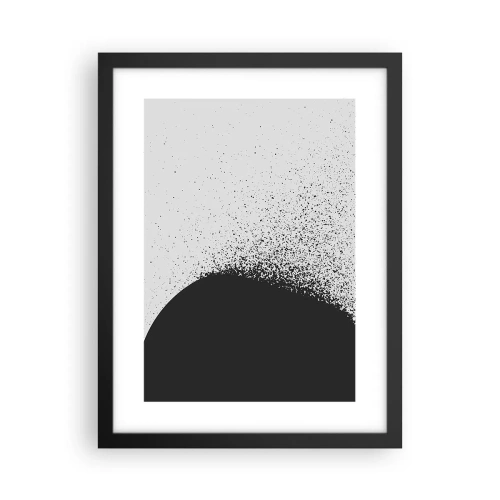Poster în ramă neagră - Mișcarea particulelor - 30x40 cm