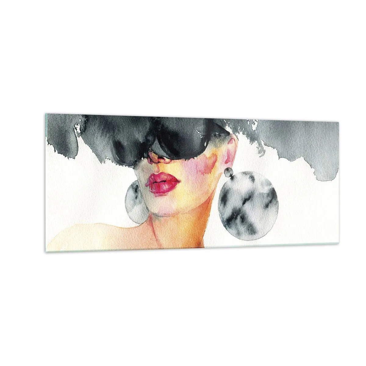 Tablou pe sticlă - Secretul eleganței - 100x40 cm