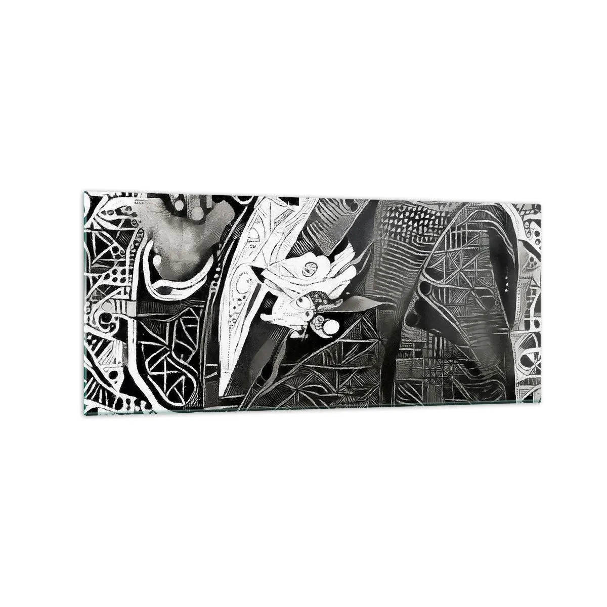 Tablou pe sticlă - Doar un om aparent gri - 120x50 cm