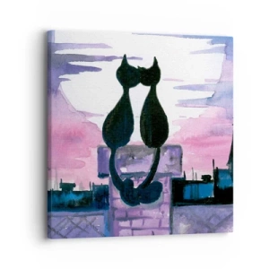 Tablou pe pânză - Rendez-vous sub lună - 30x30 cm