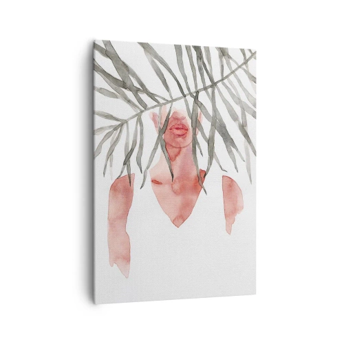 Tablou pe pânză Canvas - Doamna de la tropice - 70x100 cm