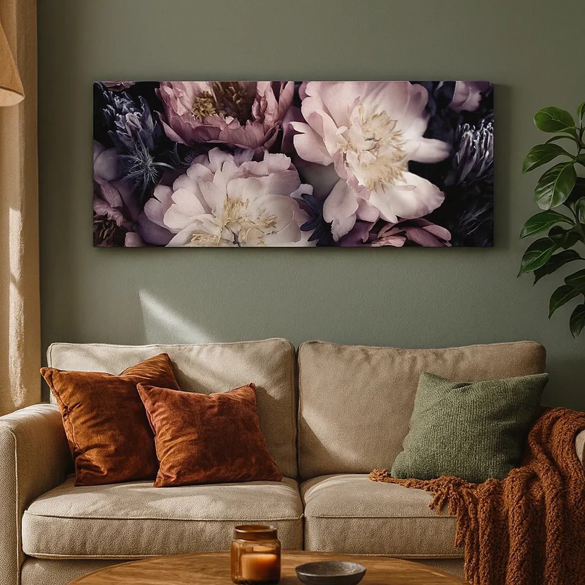 Tablou pe pânză - Buchet în stil vechi - 30x30 cm