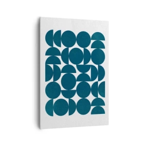 Tablou pe pânză - Cercuri și semicercuri - 70x100 cm
