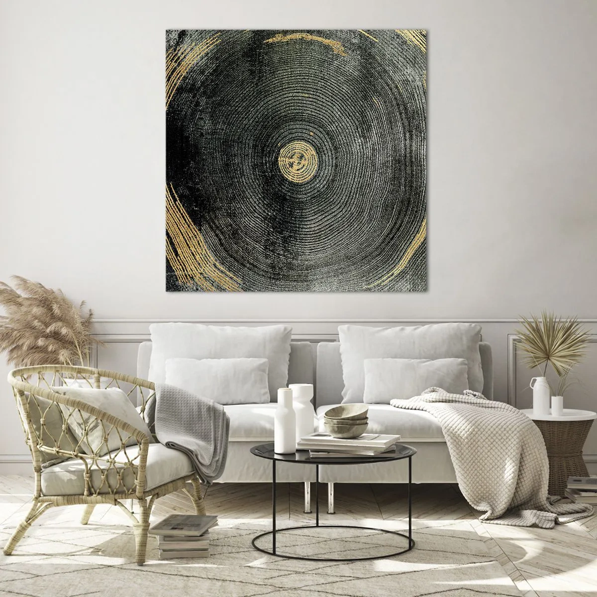 Tablou pe sticlă - Schimbare și persistență - 70x70 cm