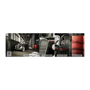 Mostră de Tapet Standard Eco - Eleganța eternă a anilor `30 - Automobile, Mașină retro, Depozitul fabricii - 100x30 cm