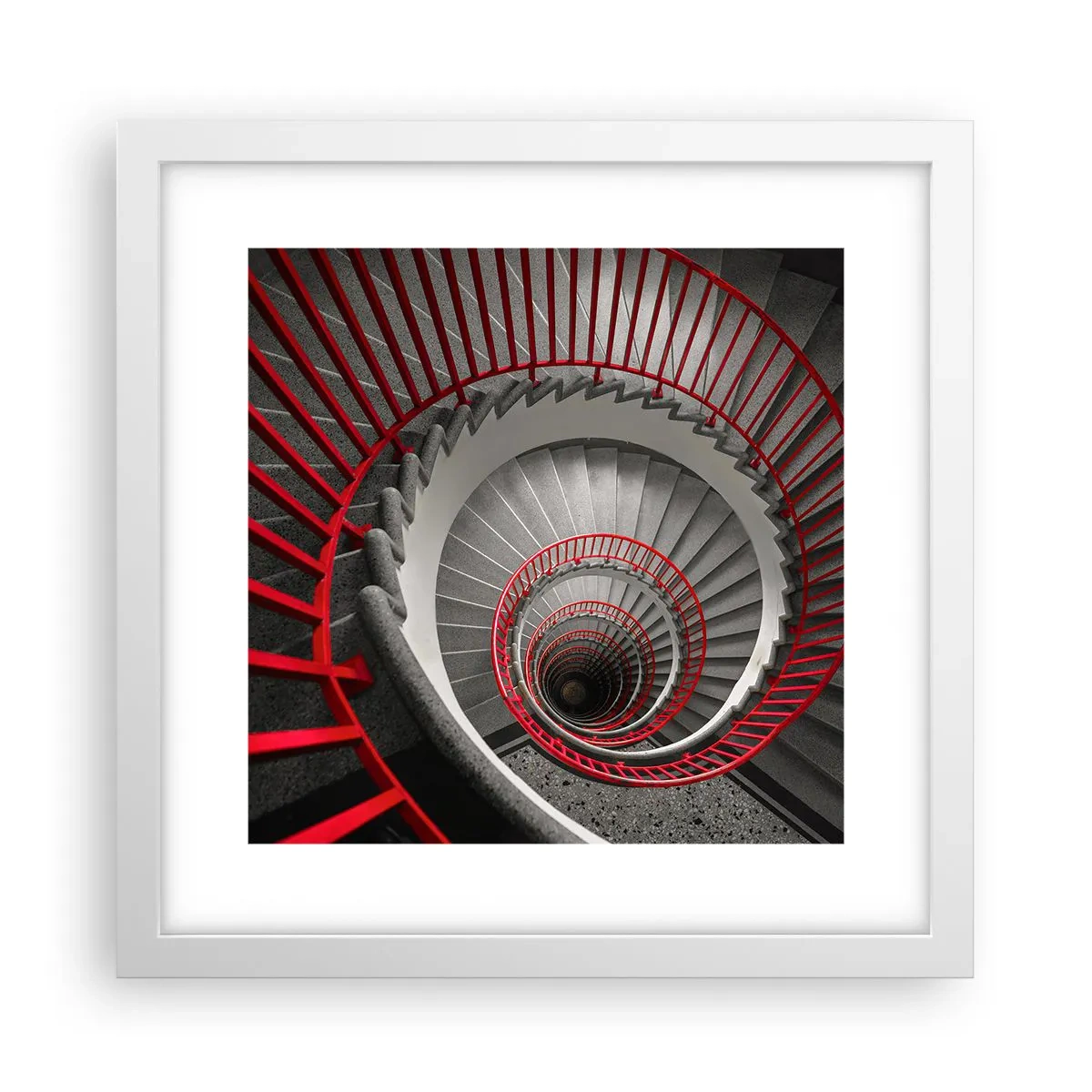 Poster în ramă albă - Jocuri arhitecturale - 30x30 cm