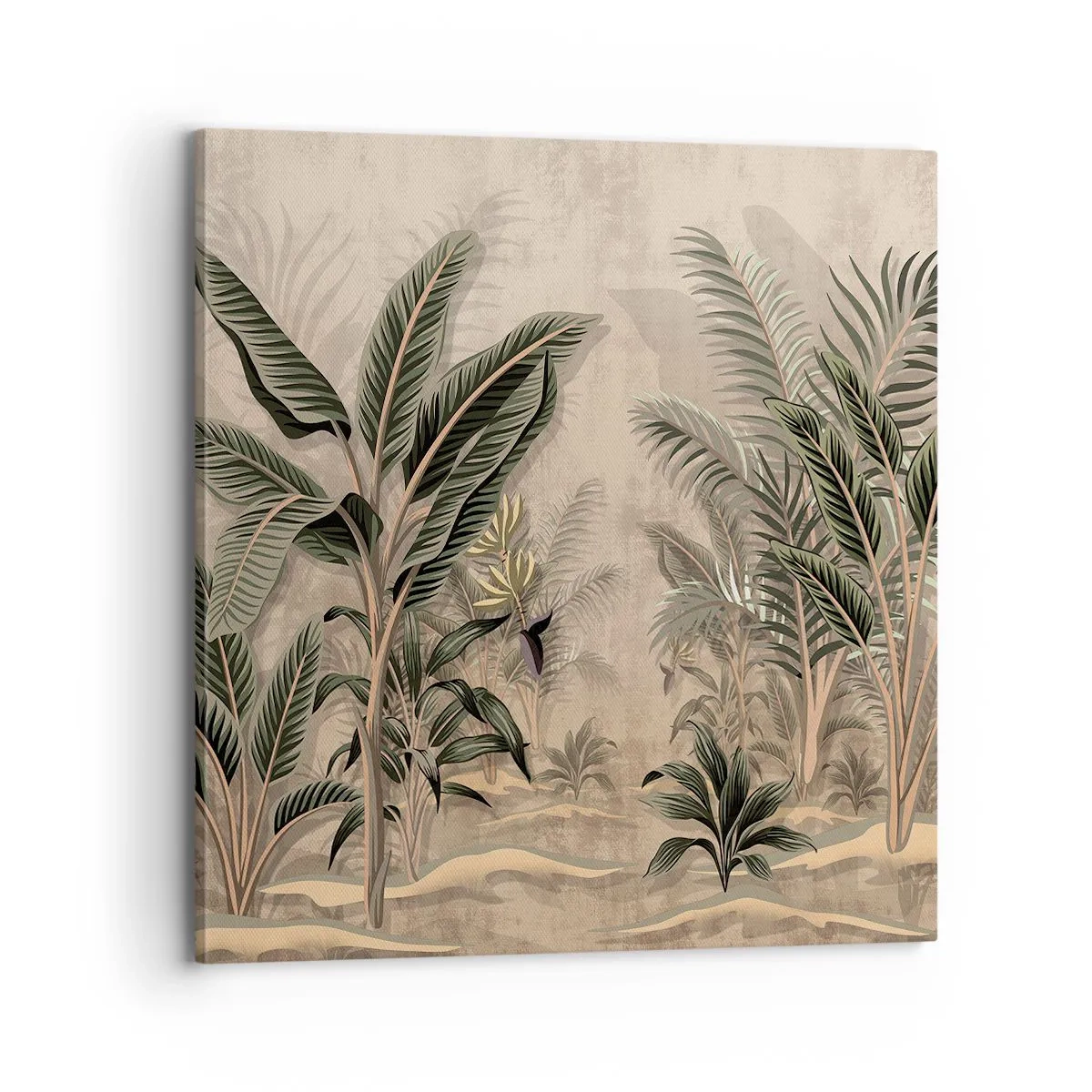 Tablou pe pânză - Gravură în stil colonial - 70x70 cm