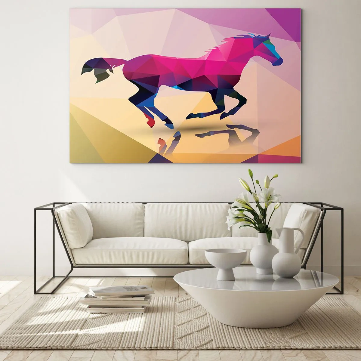 Tablou pe sticlă - Cubismul mai trăiește - 120x80 cm