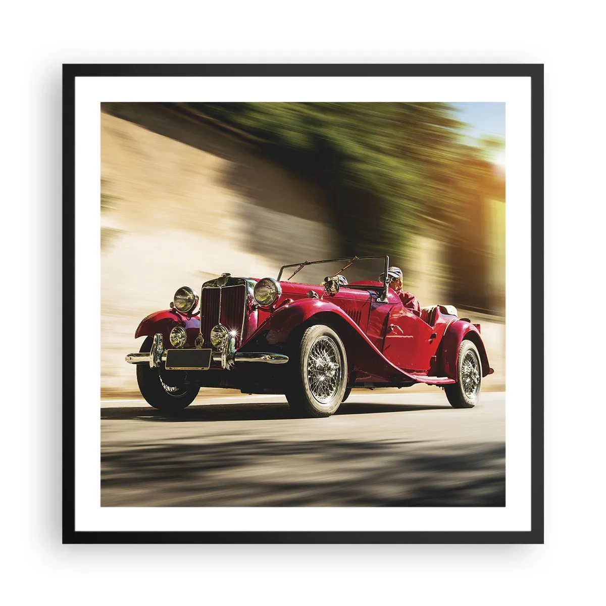 Poster în ramă neagră - Mai frumoasă decât Nike din Samothrace - 60x60 cm