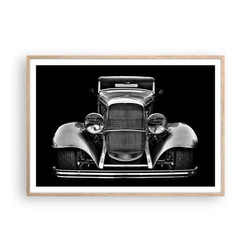 Poster în ramă de stejar deschis - Un adevărat gentleman - 100x70 cm