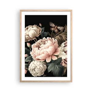 Poster în ramă de stejar deschis - În stil baroc - 50x70 cm