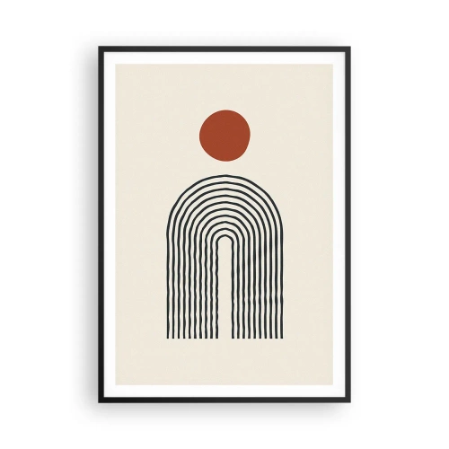 Poster în ramă neagră - Magnetismul formelor și al culorilor - 70x100 cm