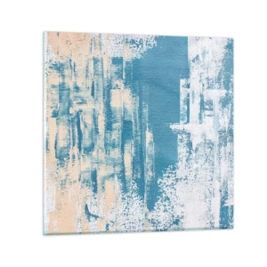 Tablou pe sticlă - Prin ţurţur de gheață - 30x30 cm