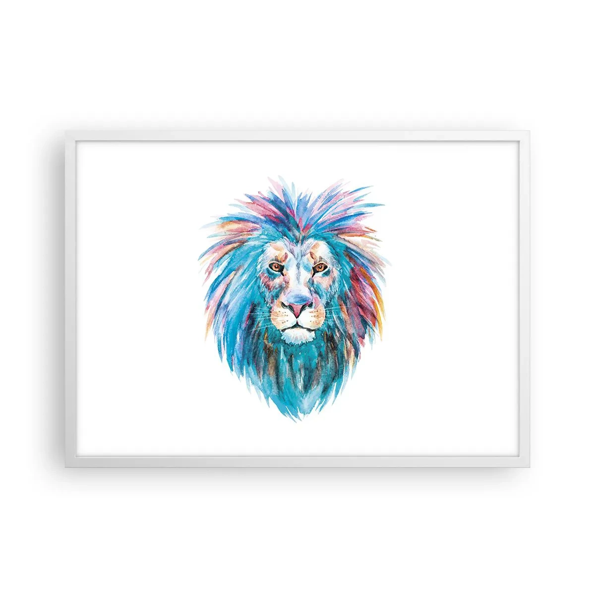 Poster în ramă albă - Aură electrizantă - 70x50 cm