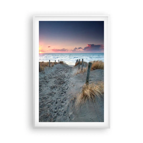 Poster în ramă albă - Ai revărsat un curcubeu cu splendoare radiantă... - 61x91 cm