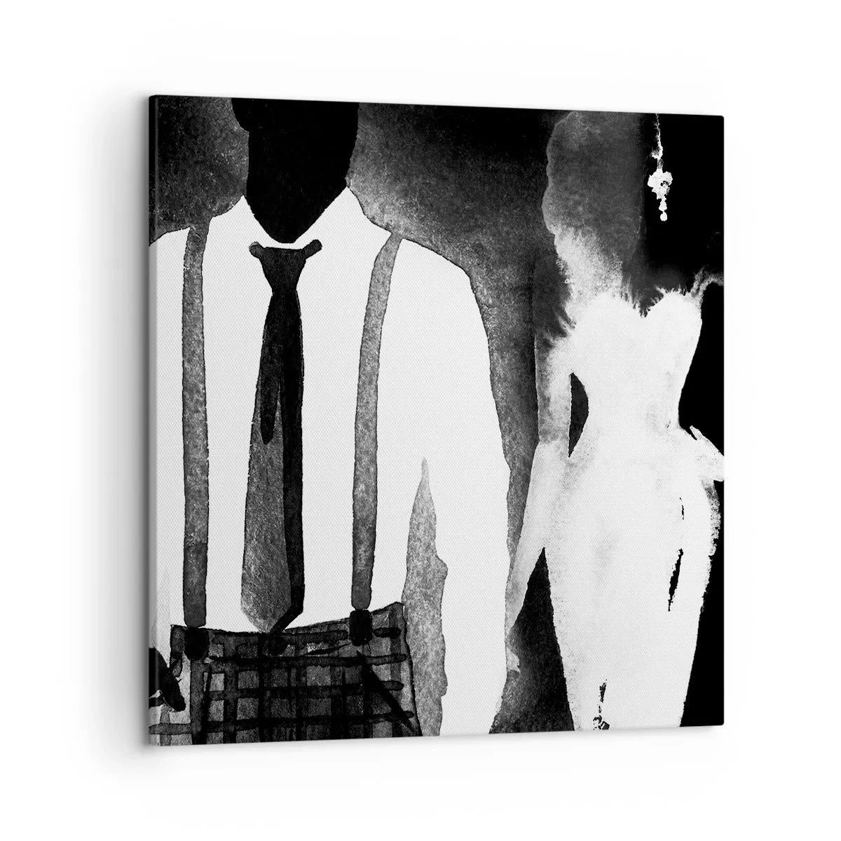 Tablou pe pânză - Într-o atmosferă noir - 50x50 cm