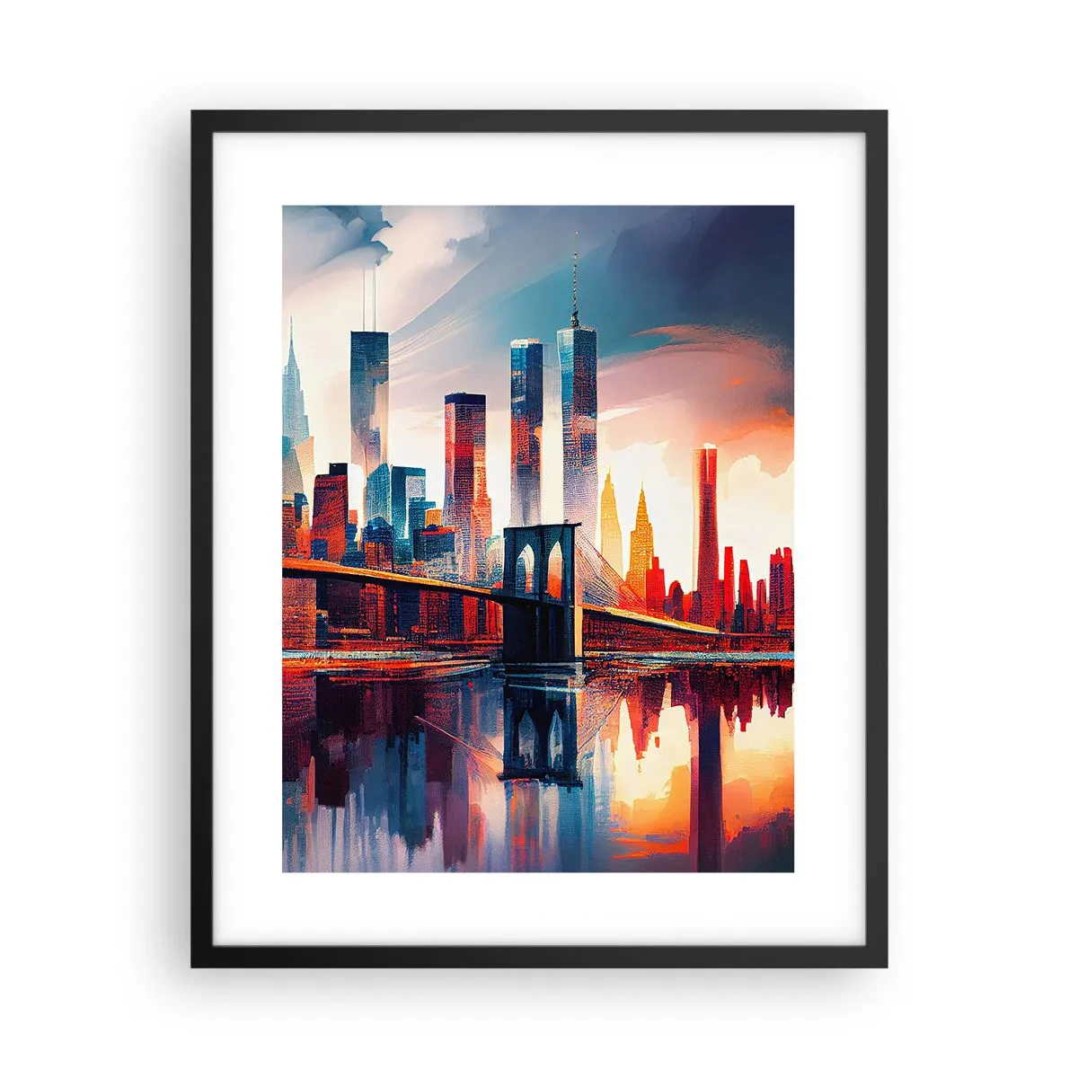 Poster în ramă neagră - New York fenomenal - 40x50 cm