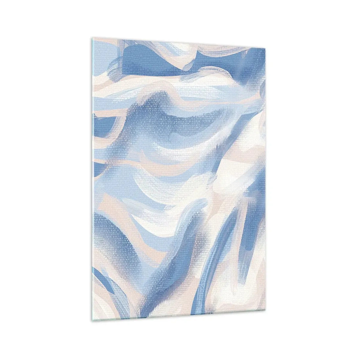 Tablou pe sticlă - Undele albastre - 70x100 cm